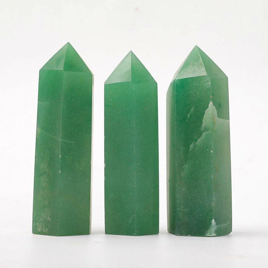 3" Green Aventurine Points Wholesale Crystals