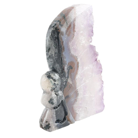 Amethyst Crystal Cluster Stone Carving Fairy Free Form Wholesale Crystals