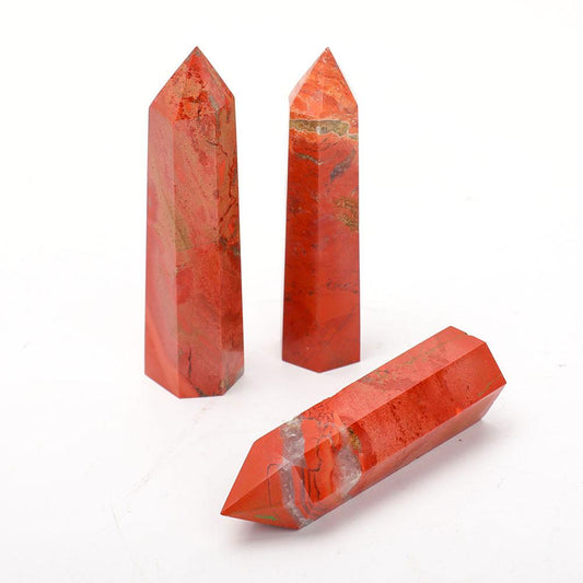 Set of 3 Red Jasper Points Wholesale Crystals