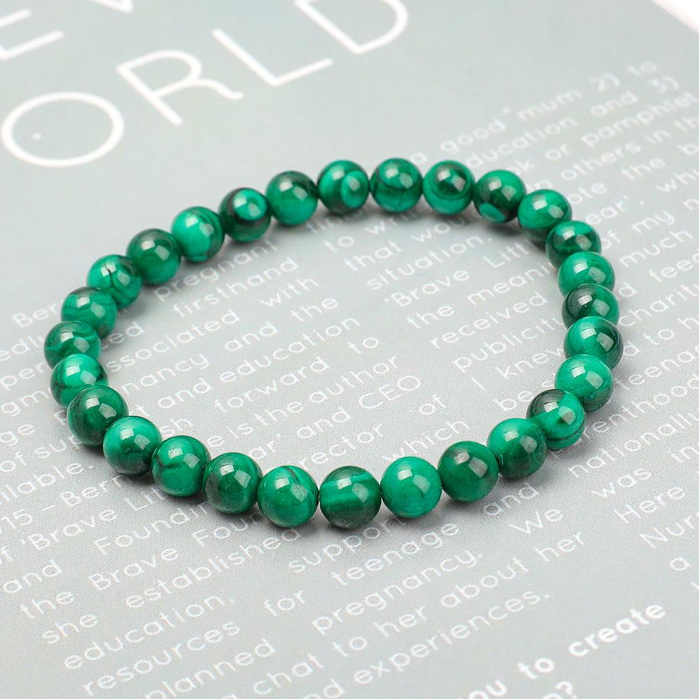 7mm Malachite Bracelet Wholesale Crystals