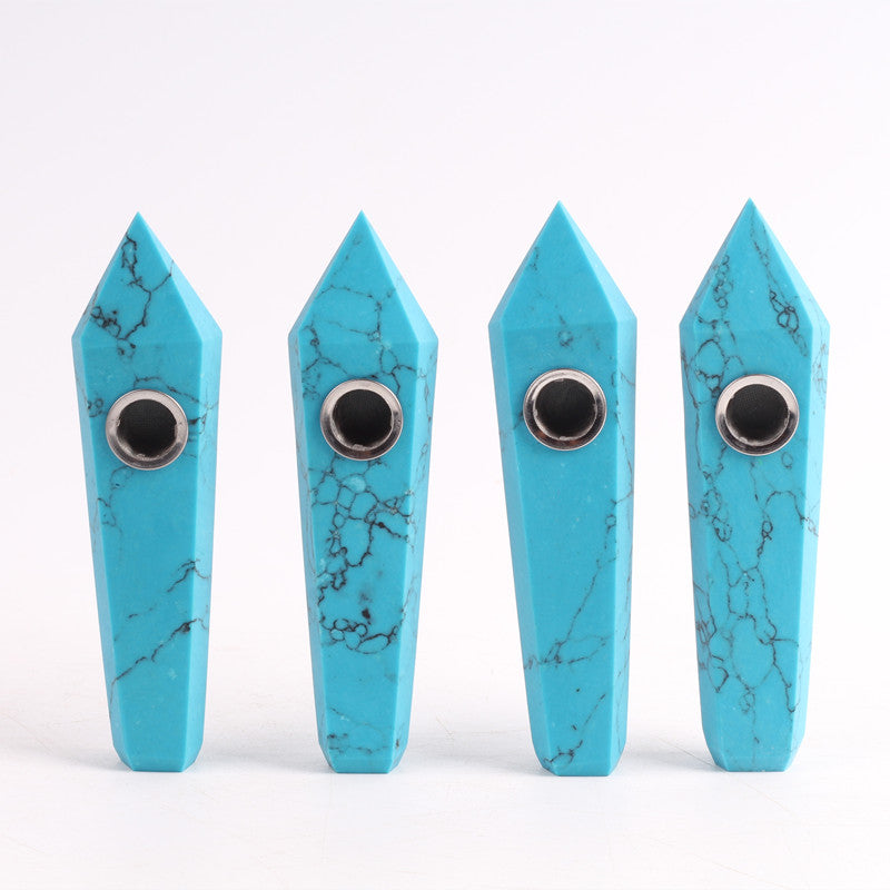 Blue turquoise Smoking Pipe wholesale support mixed customization Wholesale Crystals