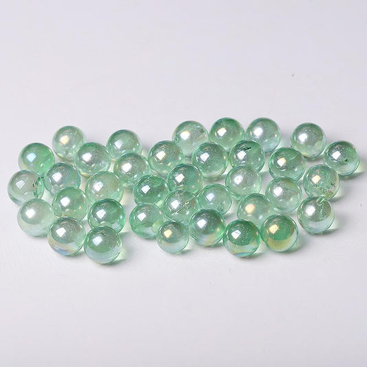 0.5-0.7'' High Quality Green Aura Crystal Spheres Crystal Balls for Healing Wholesale Crystals