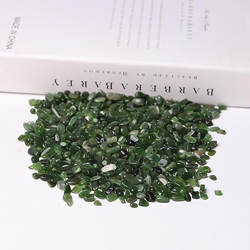 0.1kg Natural Green Jade Crystal Chips Wholesale Crystals