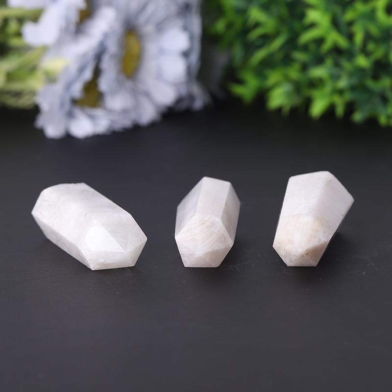 Wholesale Polished Healing Stone Natural White Moonstone Point For Sale Wholesale Crystals