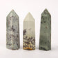 Set of 3 Flower Jade Points Wholesale Crystals