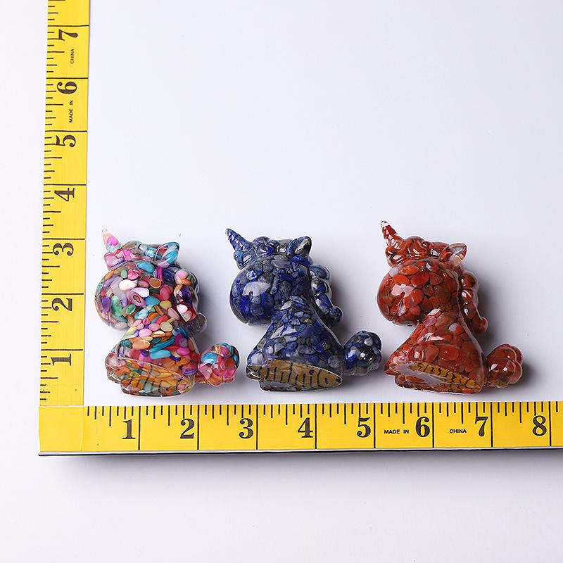 2.5"-3.0" Resin Unicorn Crystal Carvings Wholesale Crystals