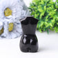 3" Black Obsidian Pregnant Woman Body Crystal Carvings Wholesale Crystals