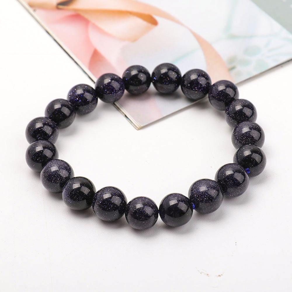 12mm Blue Sandstone Bracelet Wholesale Crystals