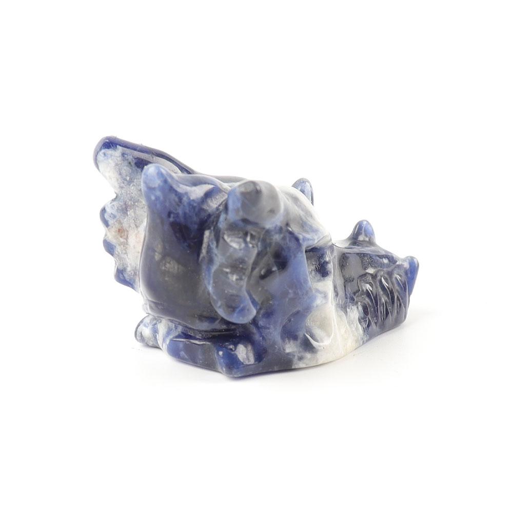 Sodalite Dragon Head Crystal Carvings Wholesale Crystals