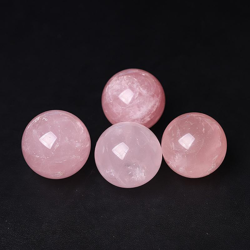 1.5" Rose Quartz Crystal Sphere Wholesale Crystals