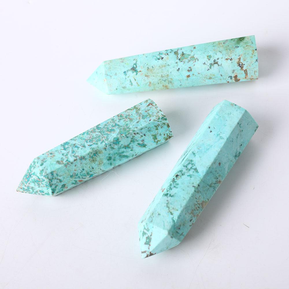 Set of 3 Chrysocolla Crystal Points Wholesale Crystals