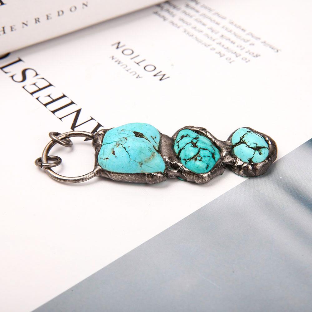 Turquoise Pendant Key Chain Wholesale Crystals