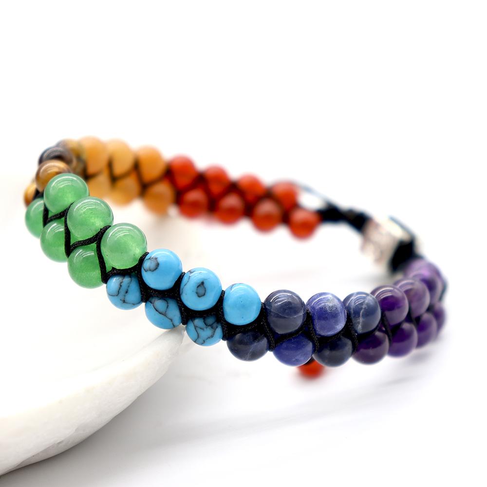 7 Chakras Healing Crystals Bracelet Wholesale Crystals