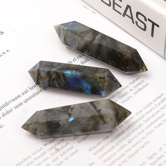 Set of 3 Labradorite Double Terminated Points Wholesale Crystals