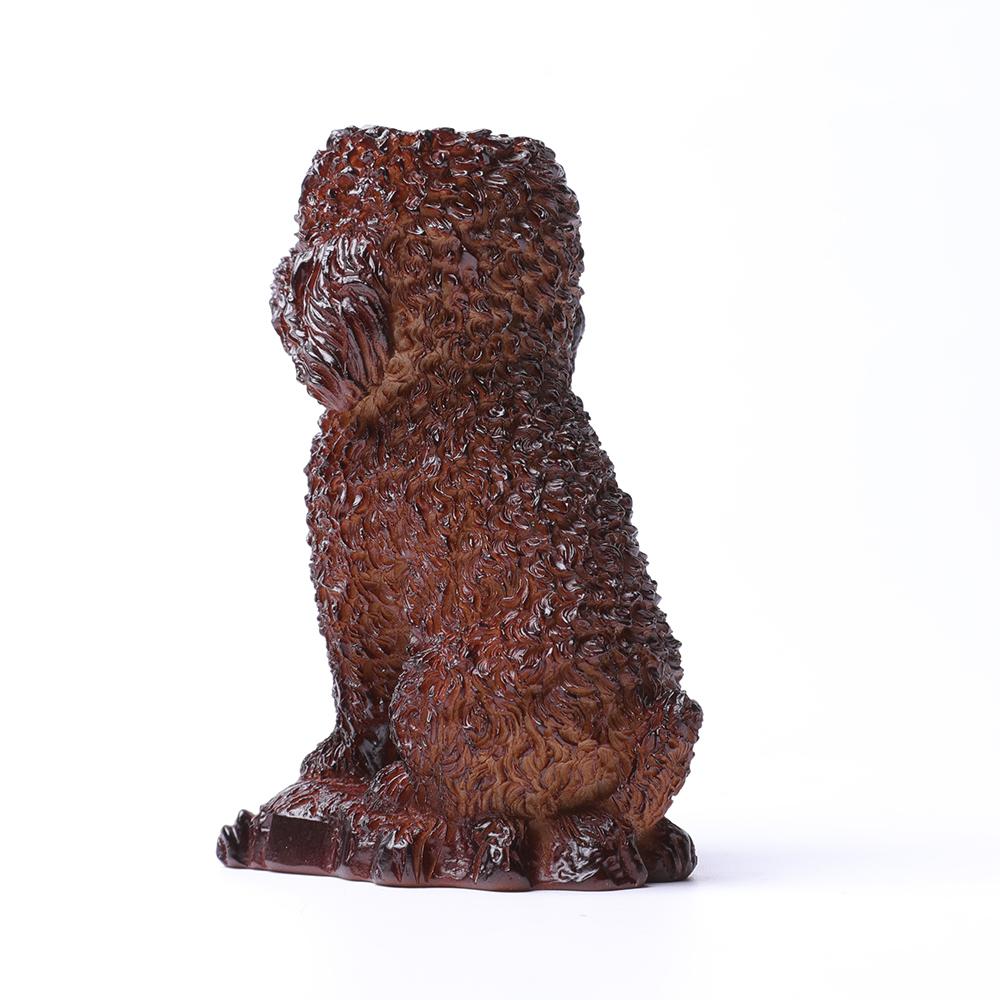 Resin Teddy Dog Statue Stand Wholesale Crystals