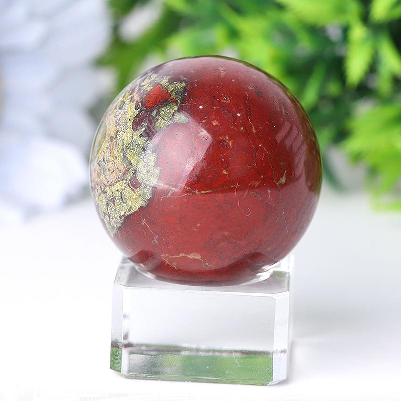 1.5" Dragon Blood Stone Crystal Sphere Wholesale Crystals