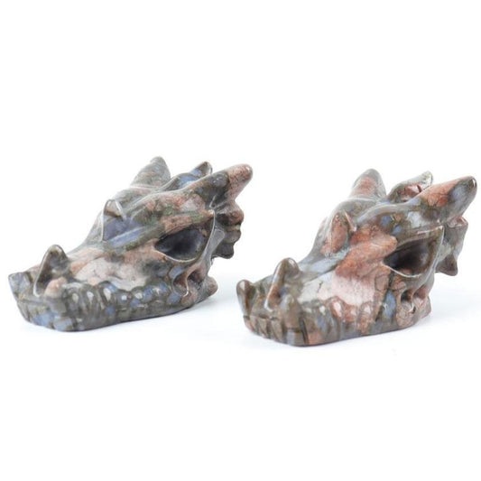 Que Sera Dragon Head Carvings Wholesale Crystals