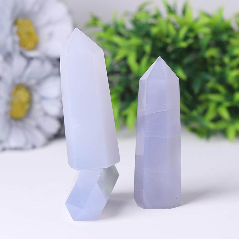 Blue Chalcedony Tower Wholesale Crystals