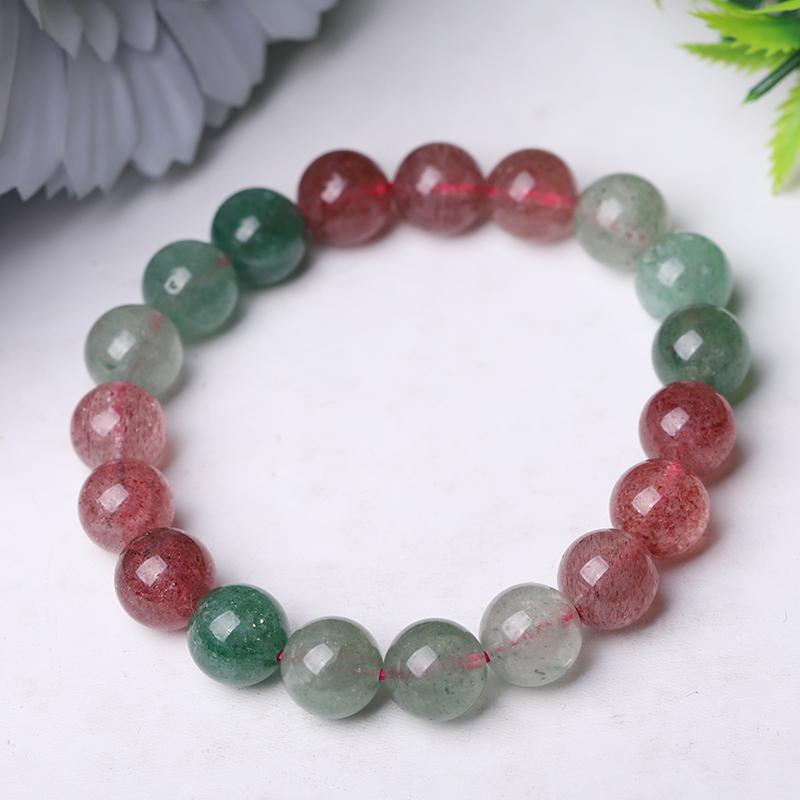 10mm Mixed Strawberry Quartz Bracelet Wholesale Crystals