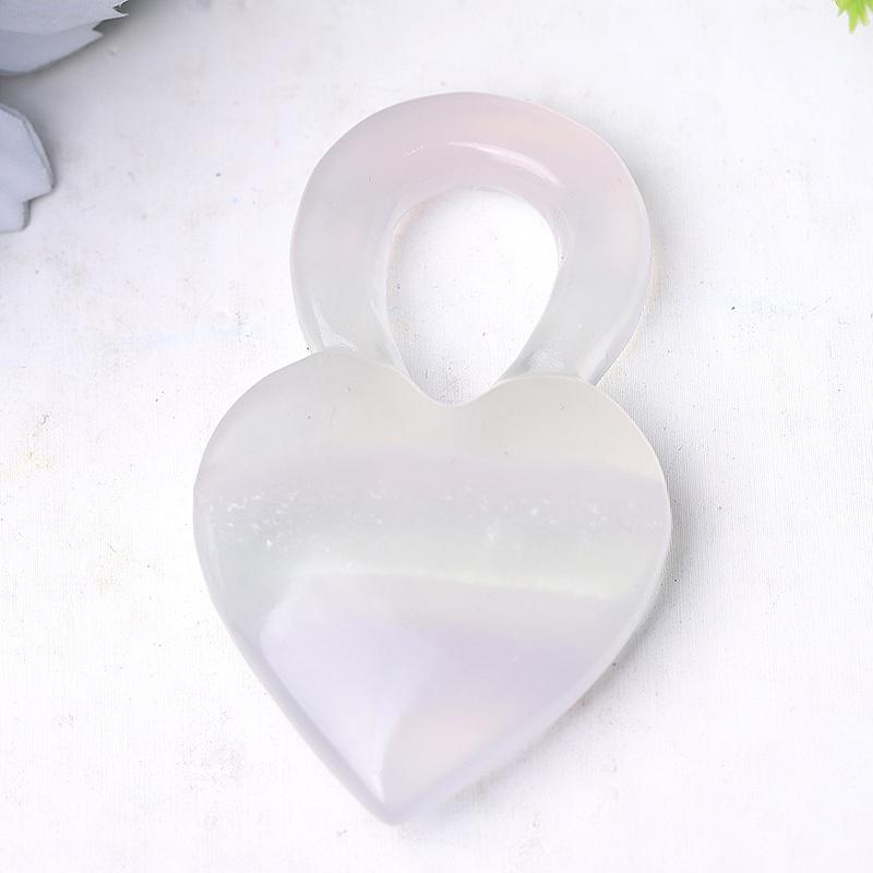 2.6" Heart Crystal Carvings Wholesale Crystals