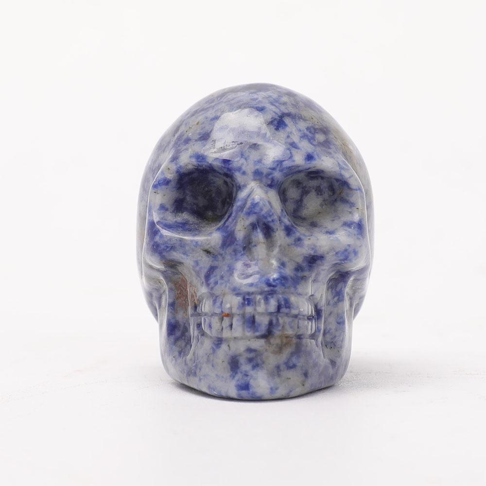 2" Sodalite Skull Carvings Wholesale Crystals