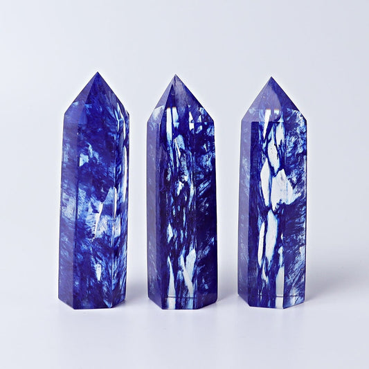 3.5"-4" Blue Smelting Crystal Points Wholesale Crystals