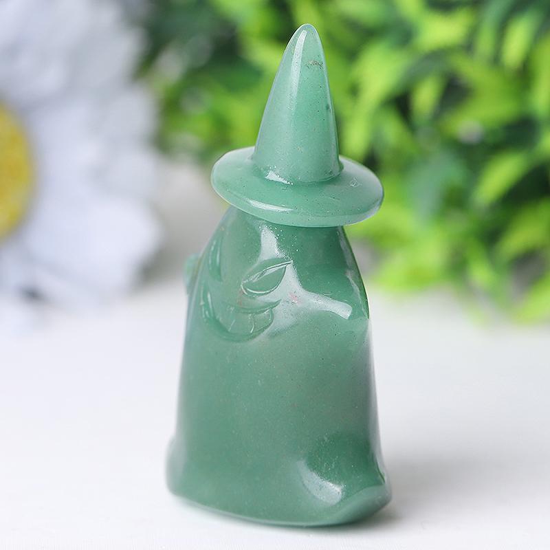 2.7" Green Aventurine Devil Ghost Crystal Carvings for Halloween Wholesale Crystals