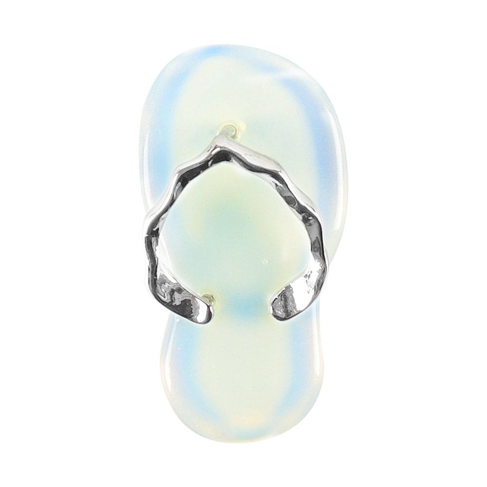 Natural High Quality Mini Crystal  Slippers Flip Flops Shape Crystal Pendant Wholesale Crystals