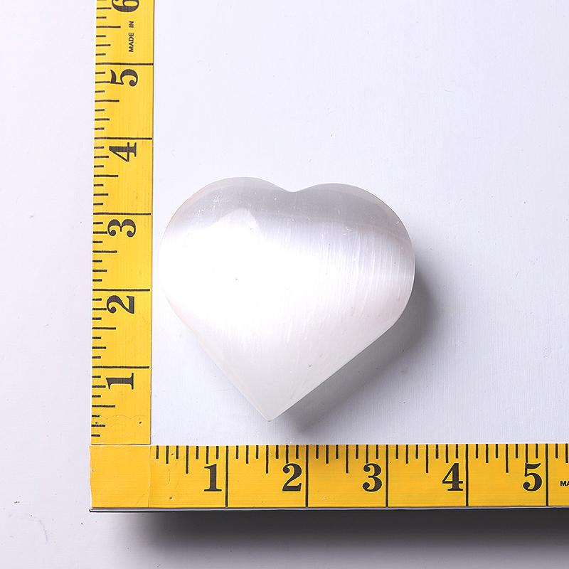 3" Selenite Heart Shape Carving Wholesale Crystals