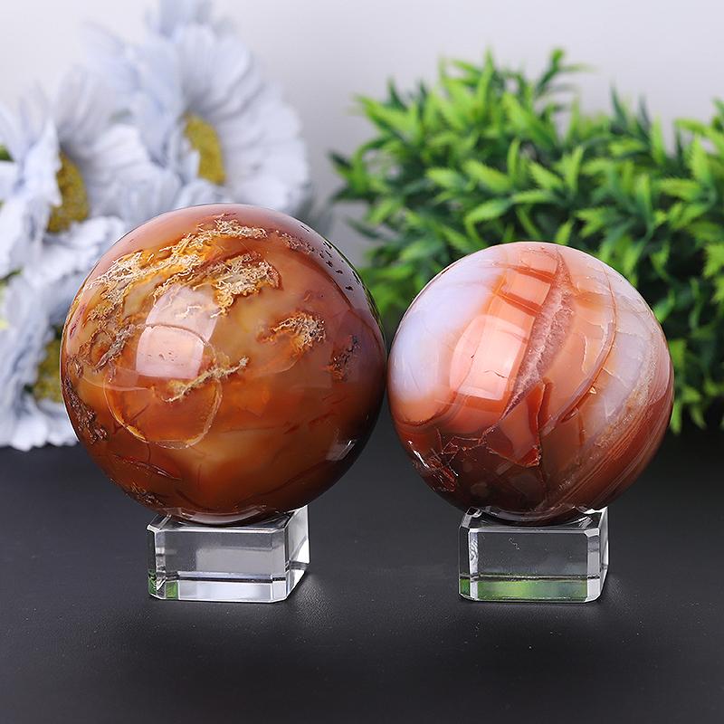 2.0"-4.0" Fire Quartz Sphere Wholesale Crystals