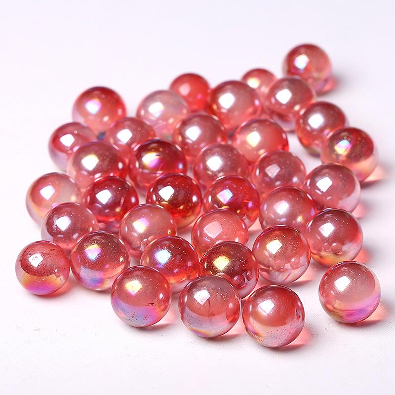 0.5-0.7'' High Quality Red Aura Crystal Spheres Crystal Balls for Healing Wholesale Crystals