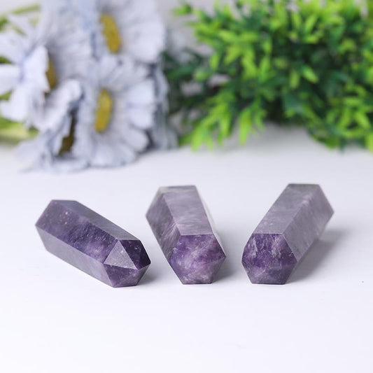 Wholesale High Quality Purple Lepidoite Crystal Point For Decoration Wholesale Crystals