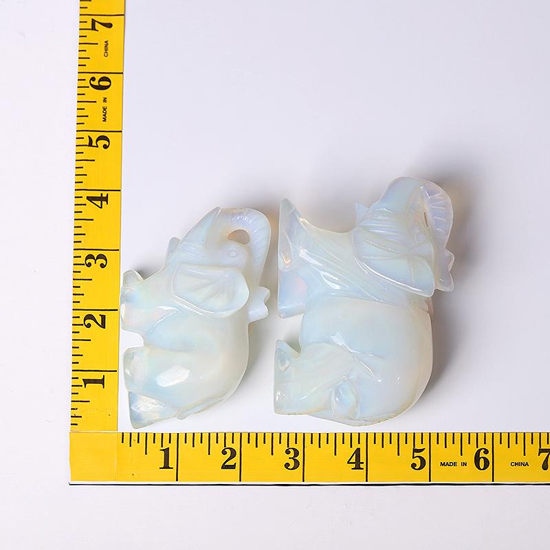 Opalite Elephant Crystal Carvings Wholesale Crystals