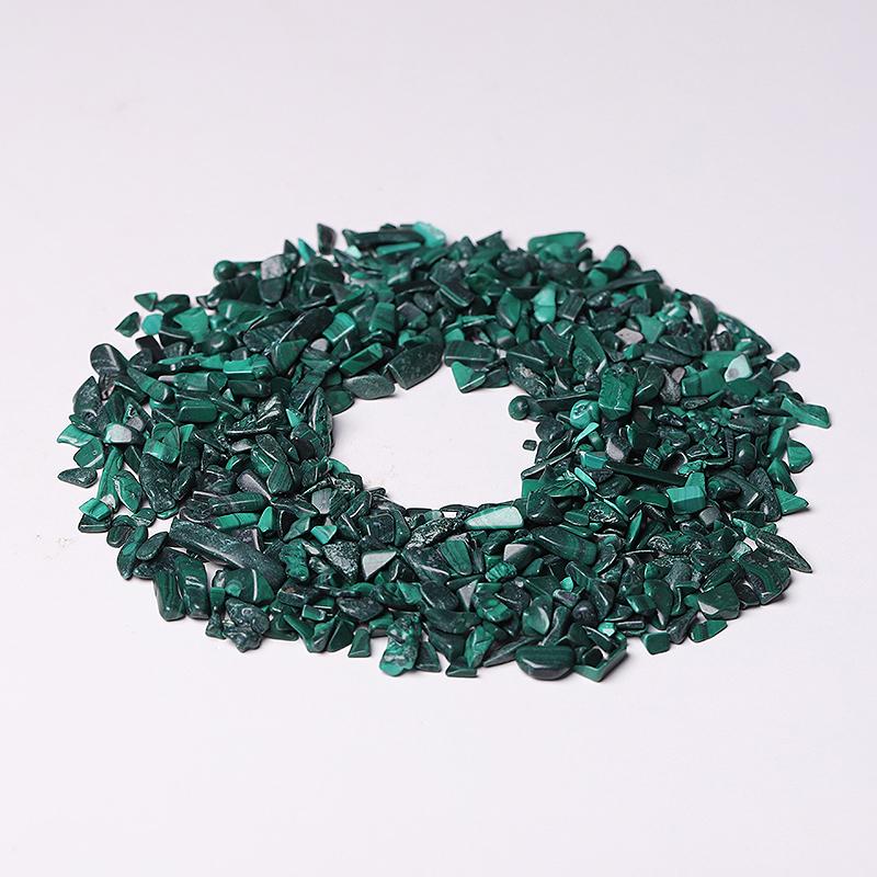 0.1kg 5-7mm Natural Malachite Chips Crystal Chips for Decoration Wholesale Crystals