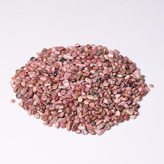 0.1kg Different Size Natural Rhodonite Chips Crystal Chips for Decoration Wholesale Crystals