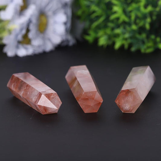 Wholesale Natural High Quality Fire Quartz Crystal Point Healing Crystal Tower Wholesale Crystals